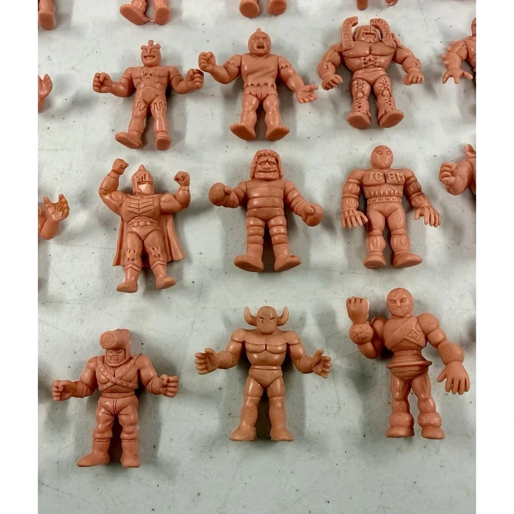 Vintage LOT of 64 M.U.S.C.L.E Muscle Men Figures 1980s Mattel Pink Flesh color